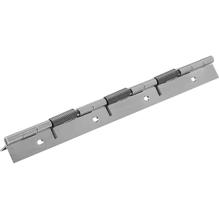 Kipp Spring Hinge Spring Open A=40, B=240, Form:B Round Hole, Steel Galvanized K1177.4024001